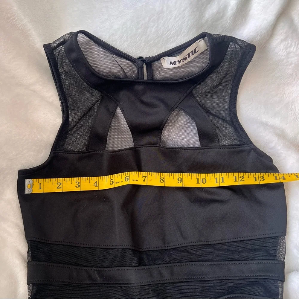 Mystic Black Mesh Detail Cutout Dress Bodycon - Picture 8 of 9